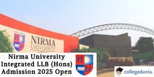 Nirma University Integrated LLB (Hons) Admission 2025 Open; Apply by April 5